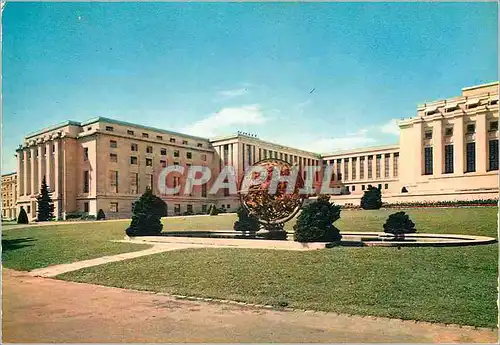 Moderne Karte Geneve Palais des Nations Batiment des Assembles