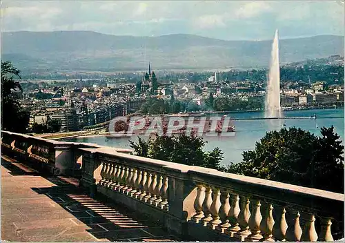 Cartes postales moderne Geneve La rade et la ville depuis Cologny