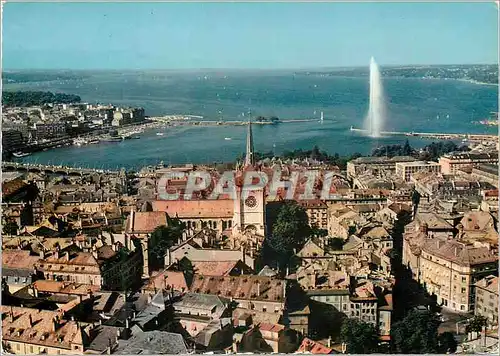 Cartes postales moderne Geneve Vue aerienne
