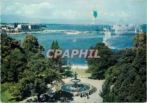 Moderne Karte Geneve Le Jardin Anglais