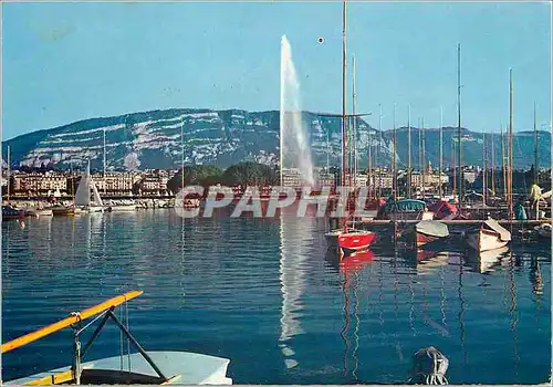 Cartes postales moderne Geneve Le Jet d Eau et le Saleve