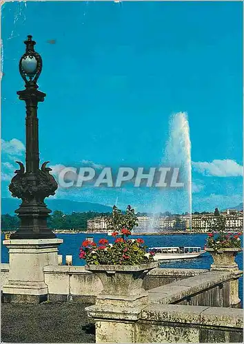 Cartes postales moderne Geneve Le jet d eau