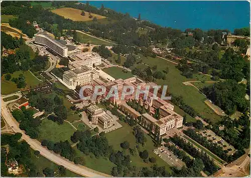 Cartes postales moderne Geneve Le Palais des Nations Vue aerienne