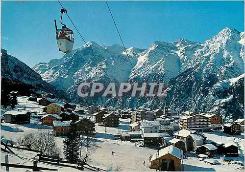 Cartes postales moderne Grachen Wallis Sesselbahn Hannigalp