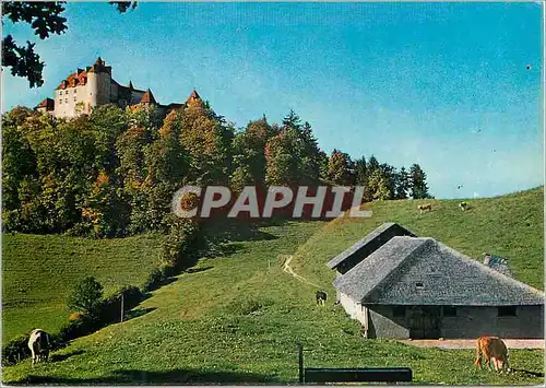 Cartes postales moderne La Gruyere Le chateau de Gruyeres