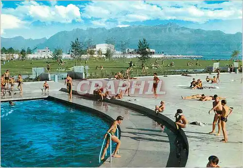 Moderne Karte Ouchy Lausanne Bellerive Plage