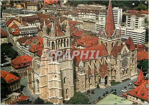 Cartes postales moderne Lausanne la cathedrale