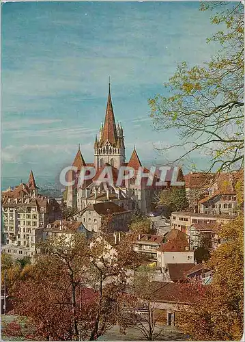 Cartes postales moderne Lausanne Cathedrale