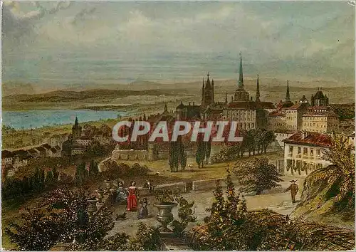 Cartes postales moderne Lausanne D apres une gravure ancienne