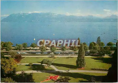 Cartes postales moderne Lausanne Ouchy Parc du Denantou