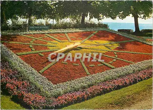 Cartes postales moderne Lausanne Ouchy L horloge fleurie