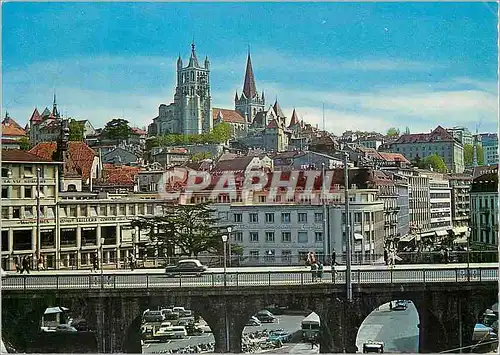 Cartes postales moderne Lausanne La Cathedrale