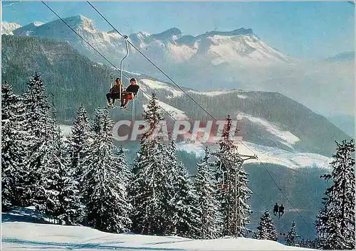 Cartes postales moderne Leysin Solacyre et les dents de Morcles