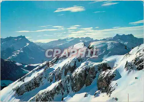 Moderne Karte Leysin La Berneuse