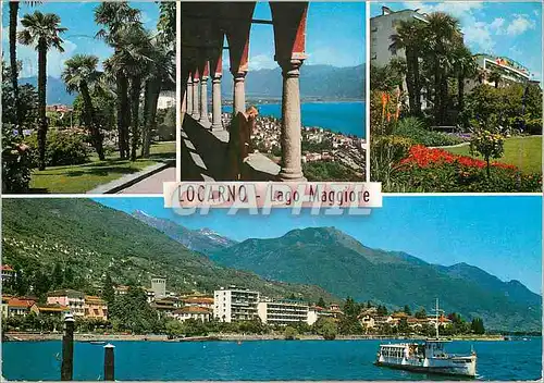 Moderne Karte Locarno Lago Maggiore Cantone Ticino