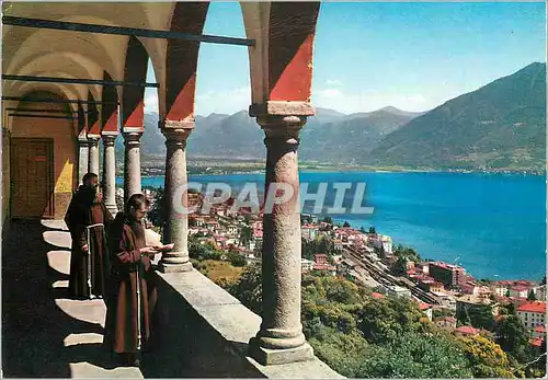 Cartes postales moderne Locarno Lago Maggiore Vue generale prise du Sanctuaire Madonnal del Sasso
