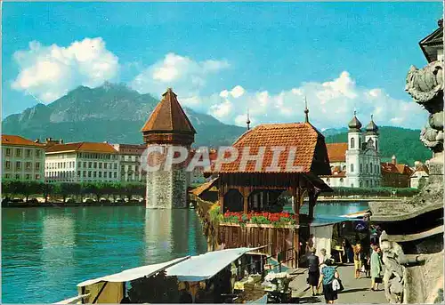 Cartes postales moderne Luzern Kapellbrucke