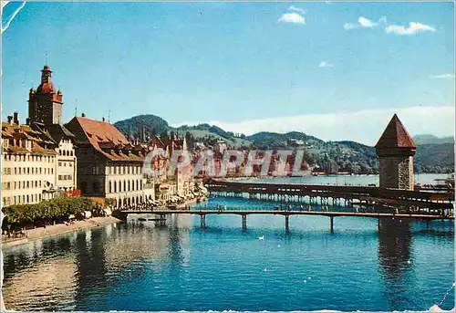 Cartes postales moderne Luzern Kapellbrucke