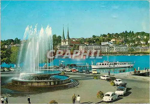 Cartes postales moderne Luzern Fontaine de Wagenbach