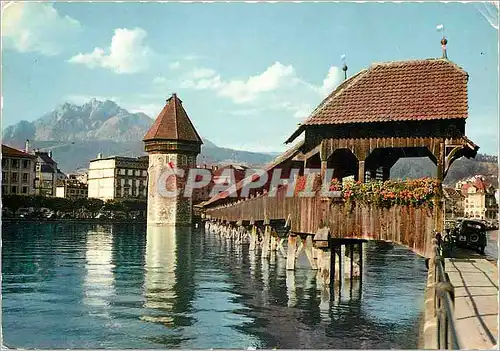 Cartes postales moderne Luzern Kapellbrucke