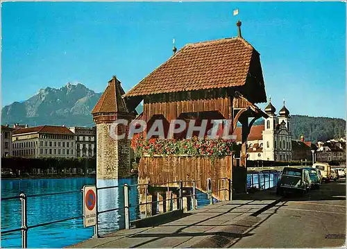 Cartes postales moderne Lucerne Pont de Chapelle