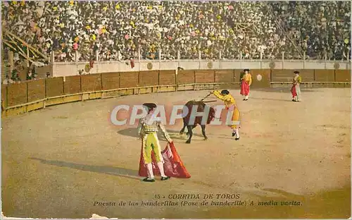 Ansichtskarte AK Corrida de Toros Puesta de las banderillas