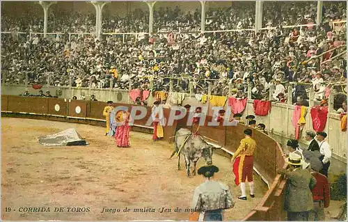 Ansichtskarte AK Corrida de Toros Juego de muleta