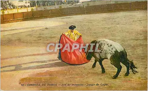 Ansichtskarte AK Corrida de Toros Jeu de manteau Juego de Capa