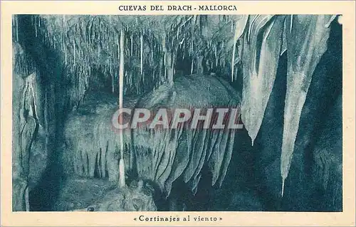 Ansichtskarte AK Cuevas del Drach Mallorca Cortinajes al viento