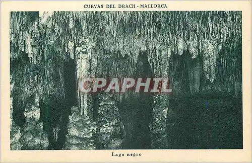 Ansichtskarte AK Cuevas del Drach Mallorca Lago negro