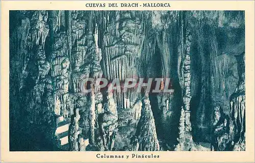 Cartes postales Cuevas del Drach Mallorca Columnas y Pinaculos