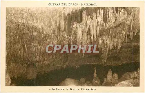 Ansichtskarte AK Cuevas del Drach Mallorca Bano de la Reina Victoria