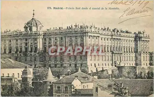 Cartes postales Madrid Palacio real desde el cuartel de la Montana