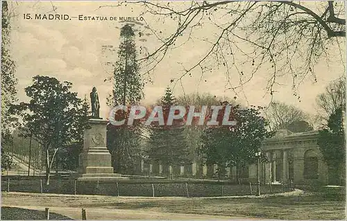 Cartes postales Madrid Estatua de Murillo