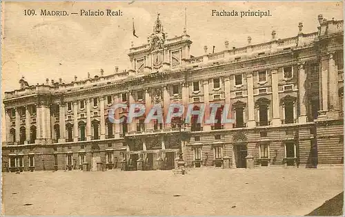 Cartes postales Madrid Palacio Real Fachada principal