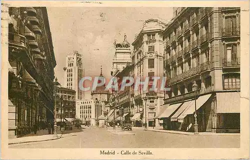 Cartes postales Madrid Calle de Sevilla