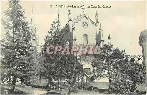 Cartes postales Madrid Iglesia de San Jeronimo