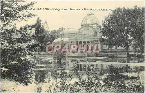 Cartes postales Madrid Parque del Retiro Palacio de Cristal