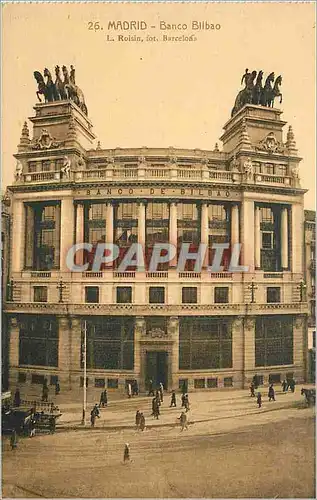 Cartes postales Madrid Banco Bilbao