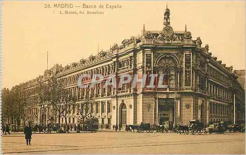 Cartes postales Madrid Banco de Espana