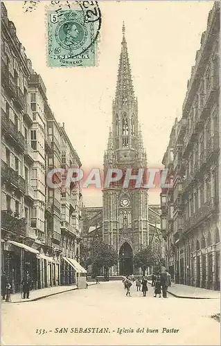 Cartes postales San Sebastian Iglesia del buen pastor