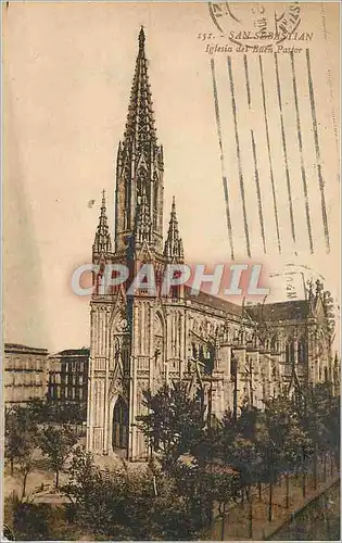 Cartes postales San Sebastian Iglesia de Buen Pastor