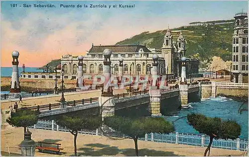 Cartes postales San Sebastian Puente de la Zurriola y el Kursaal