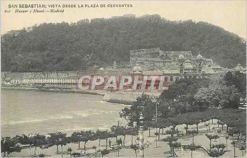 Cartes postales San Sebastian Vista Desde la plaza de Cervantes