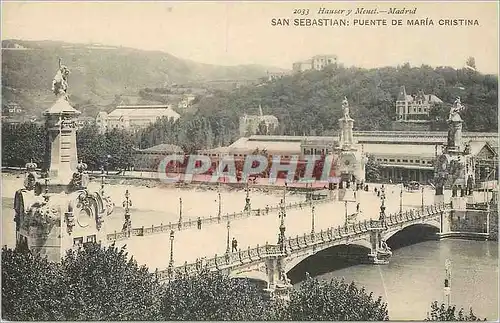 Cartes postales San Sebastian Puente de Maria Cristina