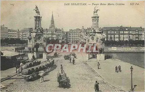 Cartes postales San Sebastian Puente Reina Maria Cristina