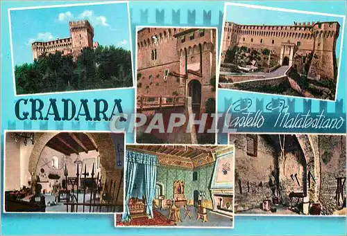 Cartes postales moderne Gradara Le chateau des Malatesta