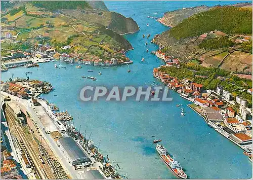 Cartes postales moderne Pasajes Vue aerienne du port