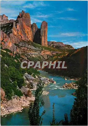 Cartes postales moderne Riglos Huesca Mallos Pison y Fire Rio Gallego