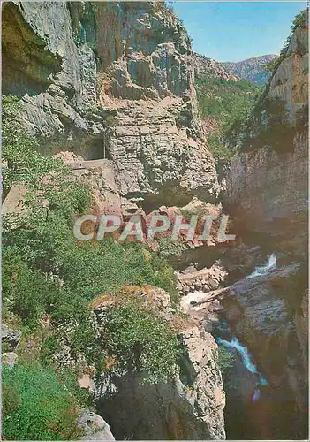 Cartes postales moderne Hecho Pirineo aragones Boca del infierno y Rio Aragon Subordan